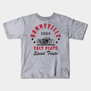 Bonneville Salt Plate Speed ​​Test 1954 Kids T-Shirt